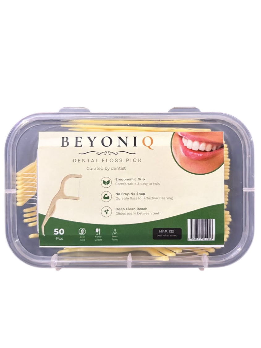 Travel Friendly Floss picks in a Compact Container, Easy Grip Interdental Floss Picks for Daily Oral Care, Gentle Gum Cleaning